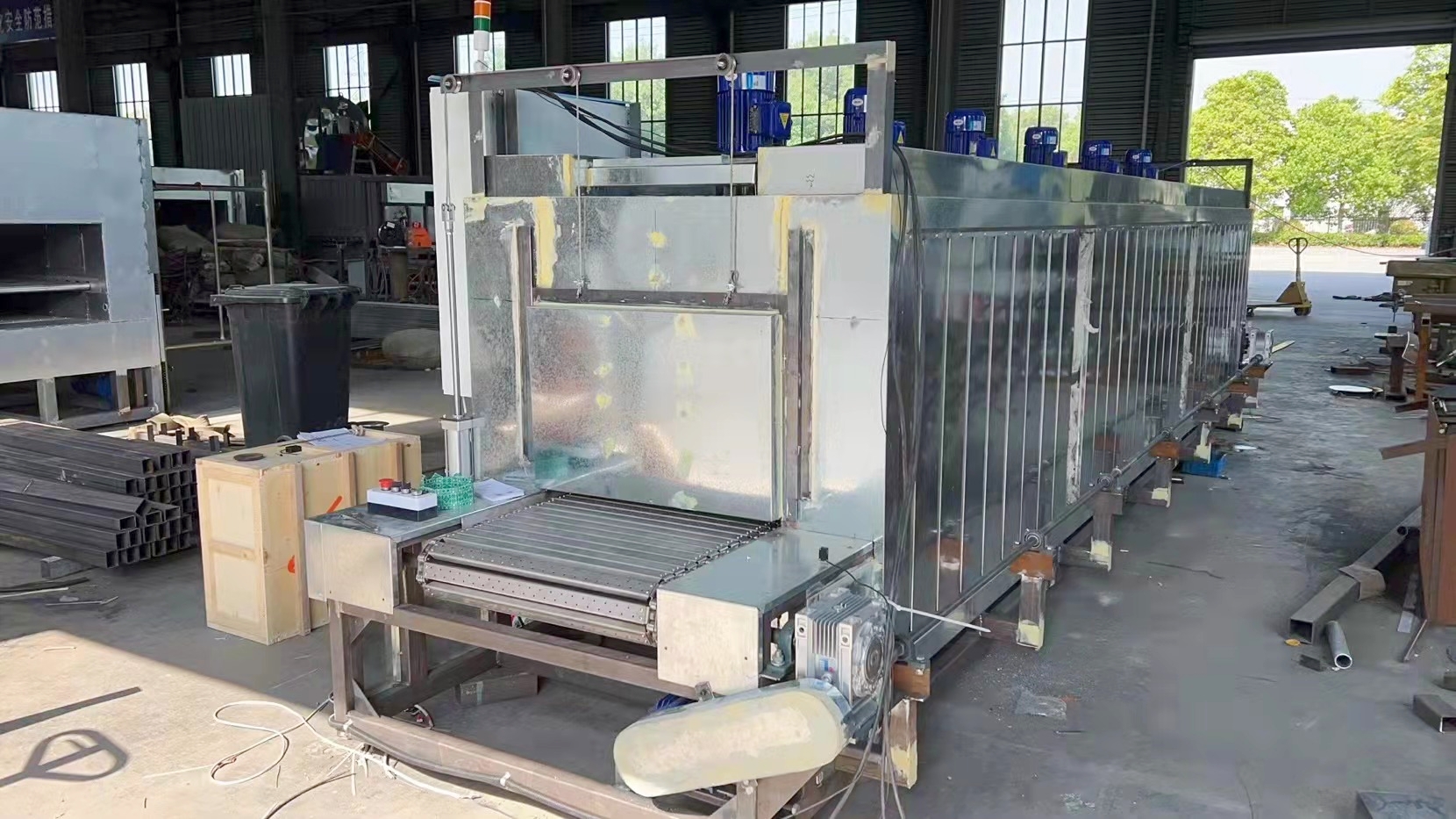 链板输送隧道式烘干炉